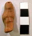 Pottery bead - human figure