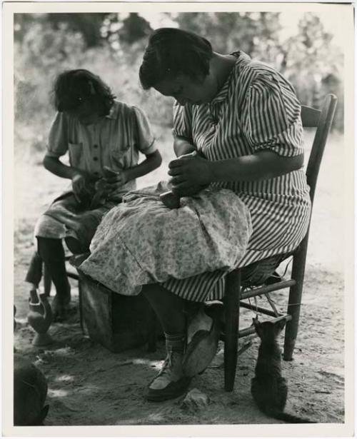 Young potters at work