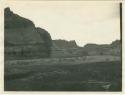 Canyon de Chelly, with pictograph caves (left middle)