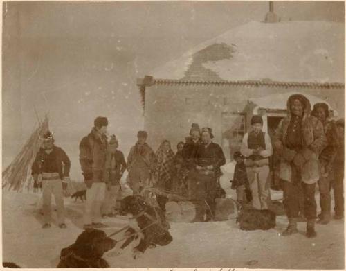 Group in front of building at Behchokǫ̀