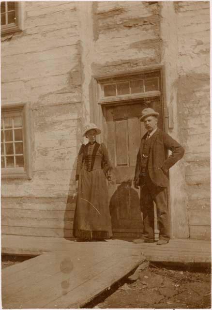 Mr. and Mrs. Samuel Scott at Fort Providence, Behchokǫ̀