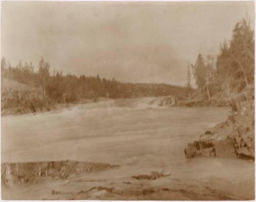 Yellowknife River cascade