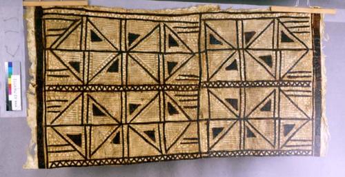 Bark cloth cut section