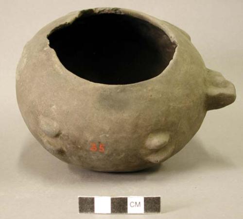 Ceramic effigy vessel, fish form