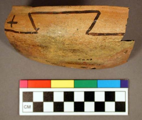 Restorable over-fired potsherd