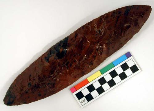 Chipped implement, obsidian