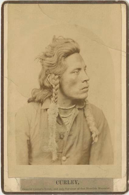 Portrait of Curley (Ashishishe), General Custer's scout