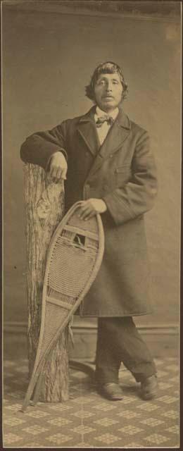 Studio portrait of a fire-keeper of the Onondaga (Six Nations)