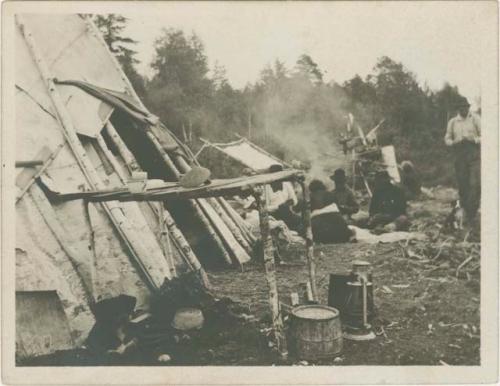 View of Chippewa camp