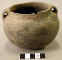 Ceramic, earthenware, complete vessel, two handled pot