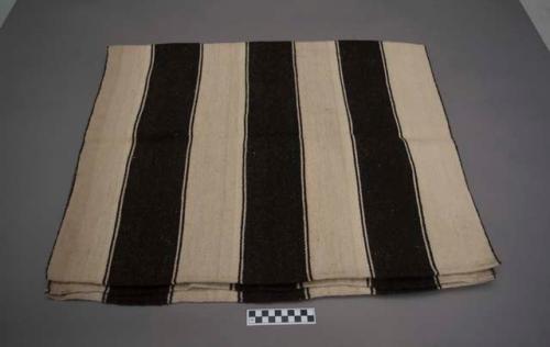 Potato sack, dark brown and white