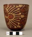 Bowl or cup painted in polychrome with mythical figure