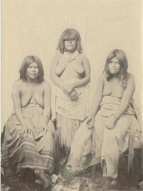 Three women sitting