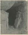 Opening of cave or cliff dwelling