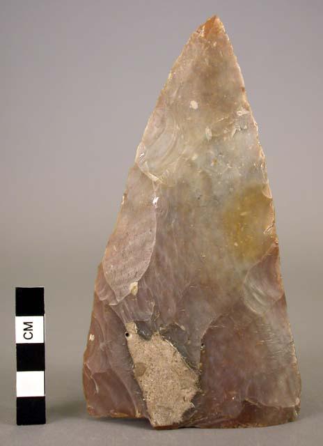 Roughly chipped flint tool