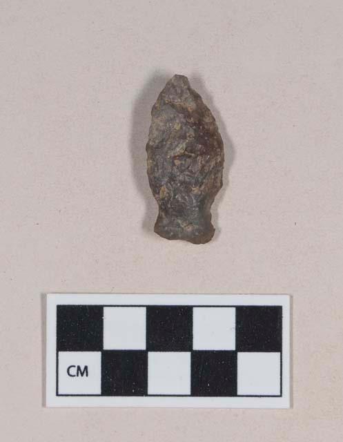 Chipped stone, projectile point, side-notched