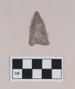 Chipped stone, projectile point, triangular