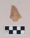 Chipped stone, quartz projectile point, stemmed