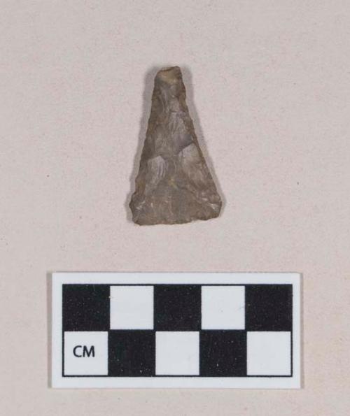 Chipped stone, projectile point, triangular