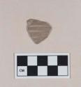 Red bodied earthenware body sherd, incised, burnished