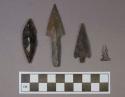 Flint arrowheads of various types (FORGERIES)