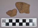 Ceramic, earthenware body sherds, cord-impressed