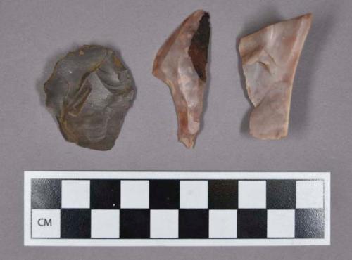 Chipped stone, flakes and chipping debris, including chert