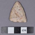 Chipped stone, chert projectile point, tip fragment