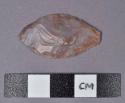 Chipped stone, scraper, leaf-shaped, chert