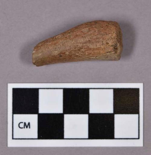 Ceramic, earthenware sherd, undecorated, conical-shaped