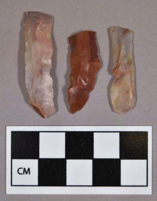 Chipped stone, prismatic blades, includes chert