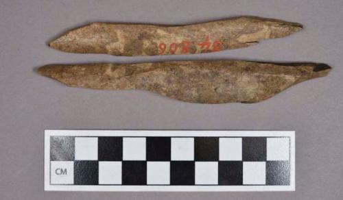 Organic, faunal remains, modified bone fragments, crossmends