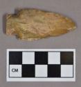 Chipped stone, projectile point, stemmed, chert