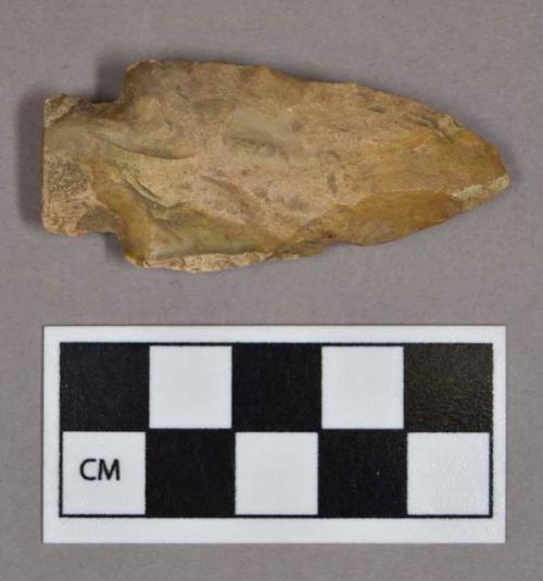 Chipped stone, projectile point, stemmed, chert