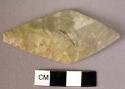 Small diamond-shaped flint javelin point