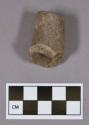 Ground stone, pipe fragment, bowl