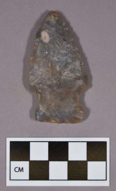 Chipped stone, projectile point, stemmed