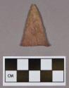 Chipped stone, projectile point, triangular