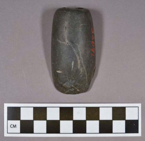 Ground stone, tubular pipe fragment