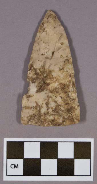 Chipped stone, projectile point, triangular