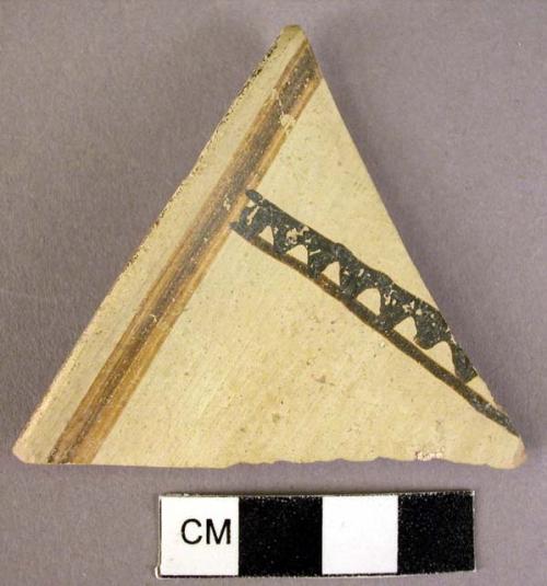 Rim potsherd - part of Metope design