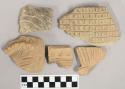 10 coarse ware body sherds - incised