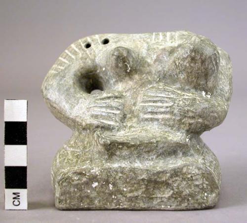 CAST-female figurine, with child