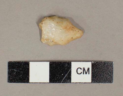 Small triangular quartzite point