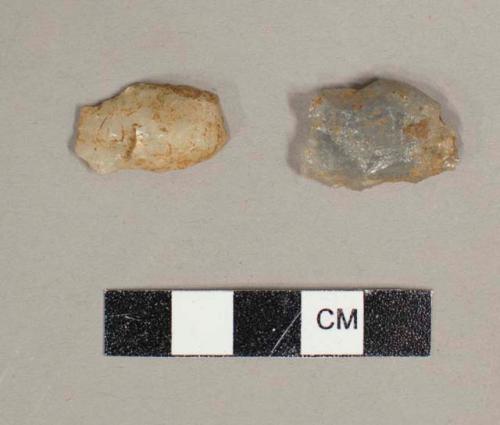 2 small quartzite blades