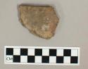 Ceramic rim sherd, dentate design along rim