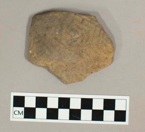 Ceramic body sherd, check stamped.