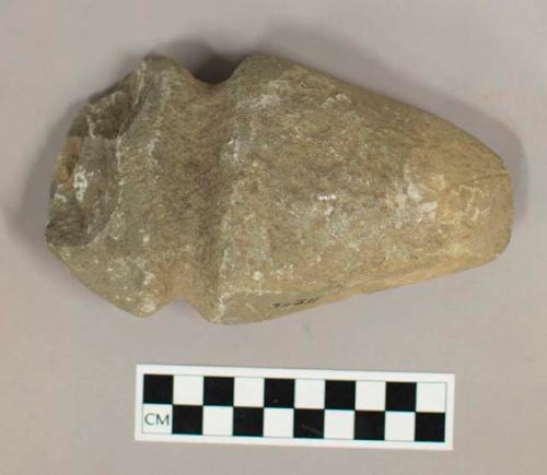 Ground stone axe, grooved