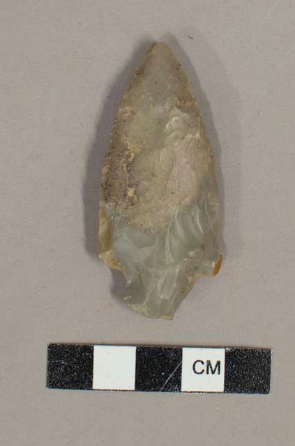 Chipped stone projectile point, stemmed