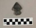 Stone projectile point, corner notched